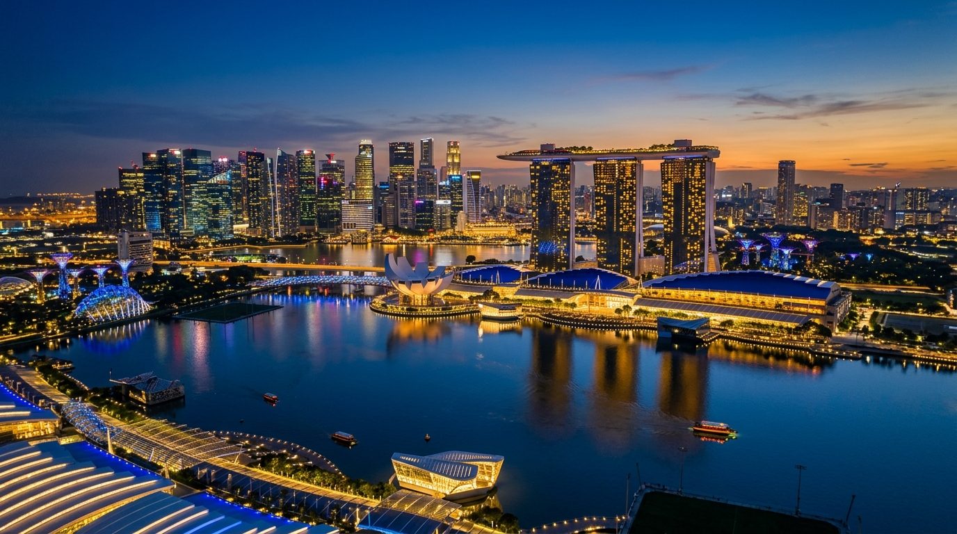 Singapore Marina Bay skyline